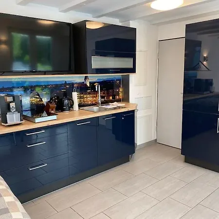 Modernes Im Wunderschoenen Garten Mit Pool Apartment Friedrichshafen